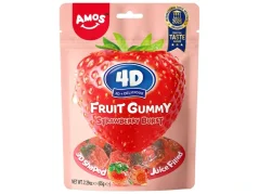 Amos 4D Fruit Gummy Strawberry Burst Gumové Cukríky 65g