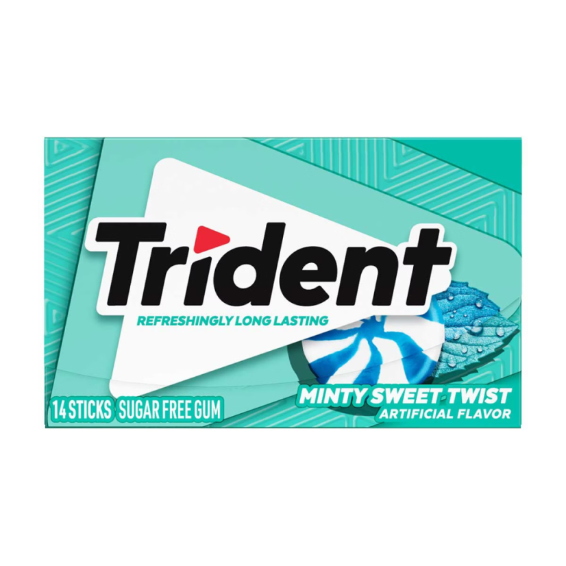 Trident Gum Minty Sweet Twist žuvačky 31g