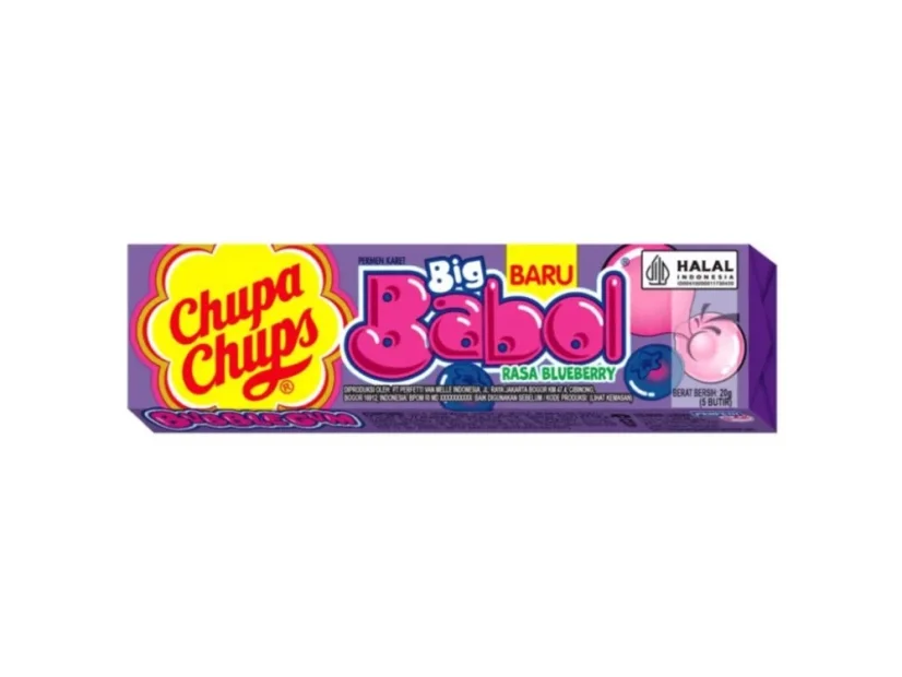 Chupa Chups Big Babol Blueberry Žuvačky 20g Chupa Chups Big Babol Blueberry Žuvačky 20g