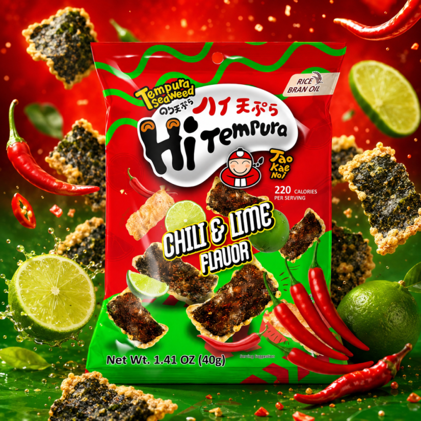 Tao Kae Noi Tempura Seaweed Chili & Lime Riasy 40g