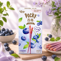 Pocky Milk Blueberry Sladké Tyčinky 45g