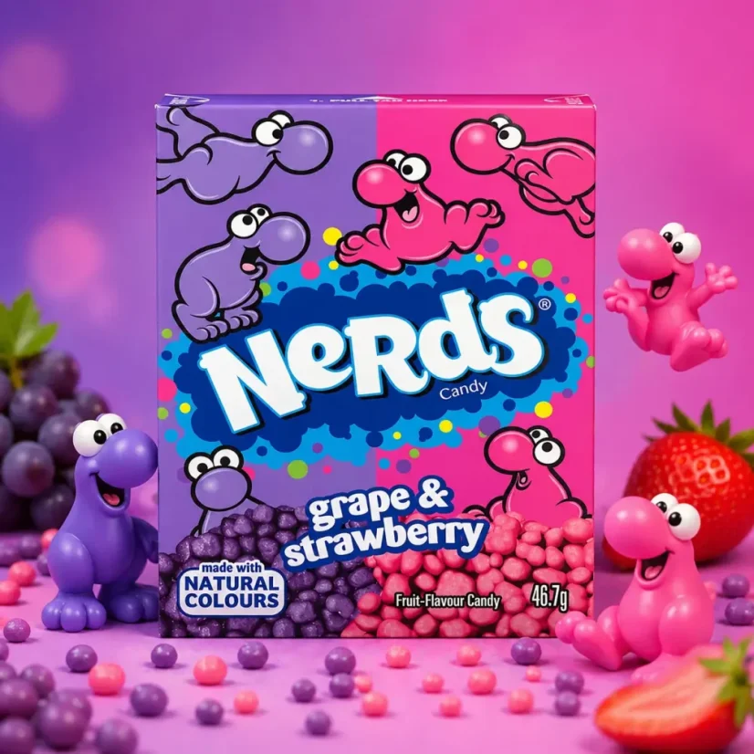 Nerds Grape & Strawberry Cukríky 47g