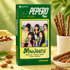 Pepero Almond NewJeans Sladké tyčinky 32g