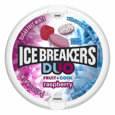 Ice Breakers Mints Duo Raspberry Mentolky 36g