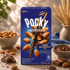 Pocky Crushed Nuts Sladké Tyčinky 25g