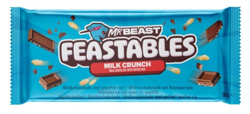 Feastables Mr Beast Milk Crunch Mliečna Čokoláda 60g