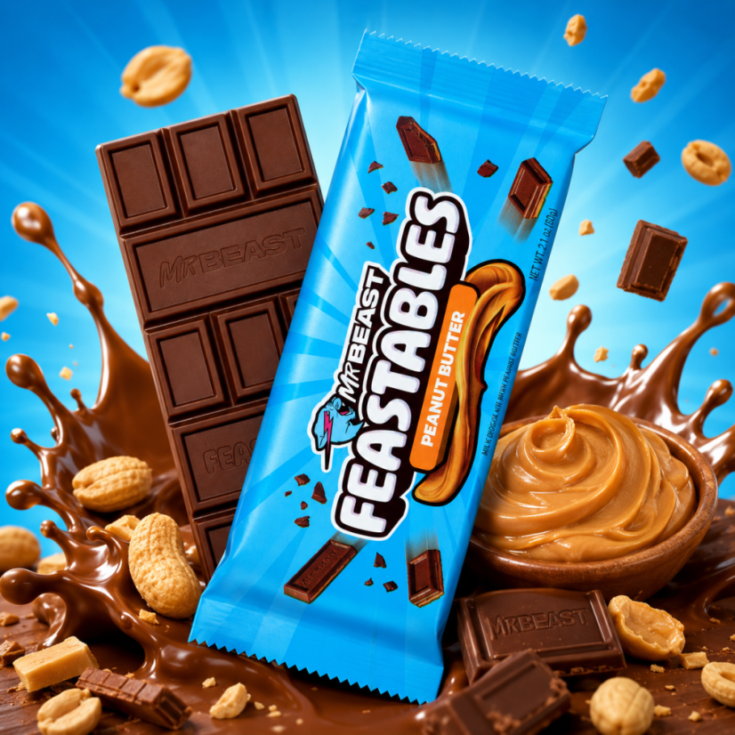 Feastables Mr Beast Peanut Butter Mliečna Čokoláda 60g