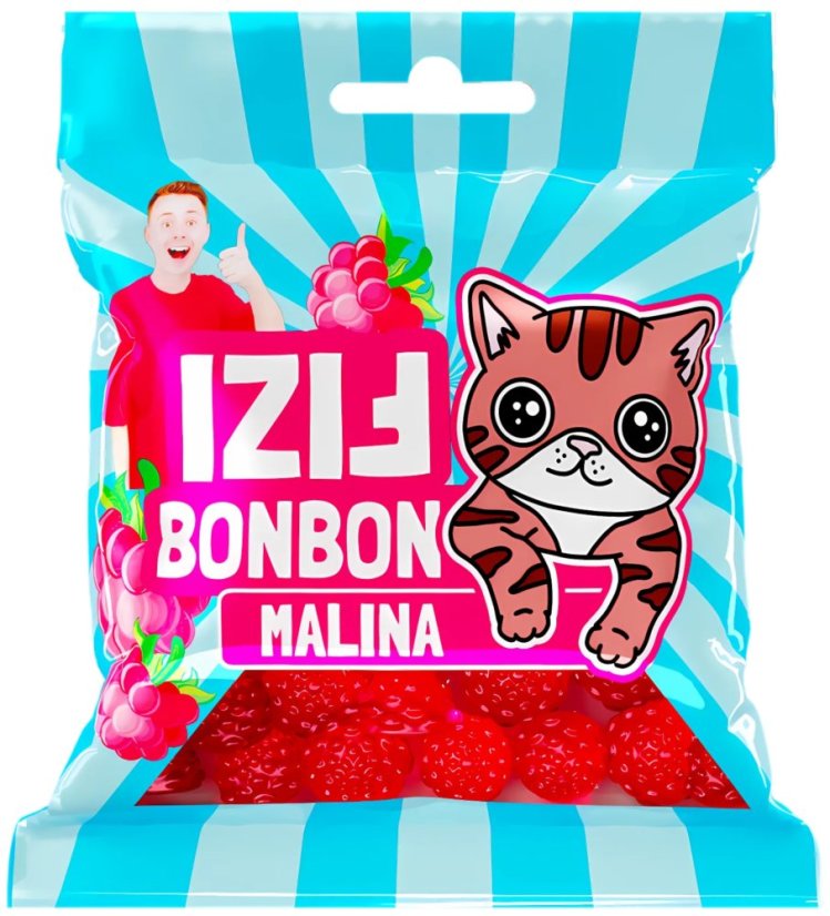 Fizi Bonbon Malina 80g
