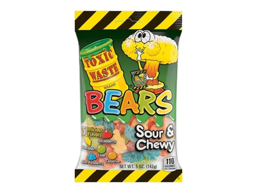Toxic Waste Bear Kyslé cukríky 142g