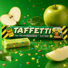 Toxic Waste Taffetti Green Apple Tyčinka 20g