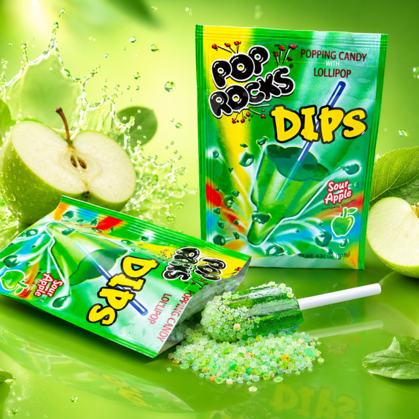 Pop Rocks Sour Apple Lízanka 18g
