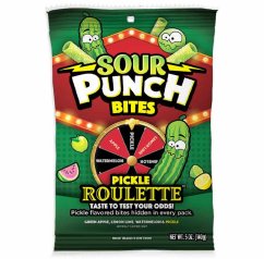 Sour Punch Bites Pickle Roulette Gumené Cukríky 142g
