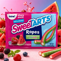 SweeTARTS Ropes Collision Watermelon Berry Pelendreky 99g