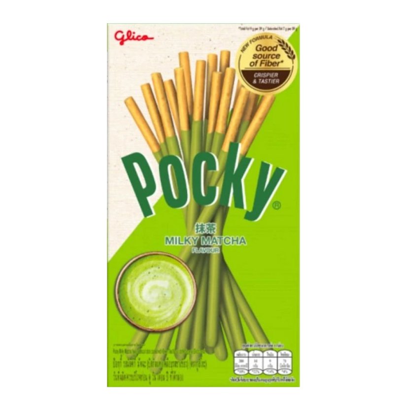 Pocky Milky Matcha Sladké Tyčinky 33g