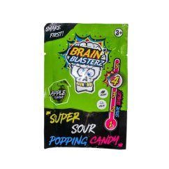 Brain Blasterz Super Sour Popping Candy Apple Praskajúce Cukríky 10g